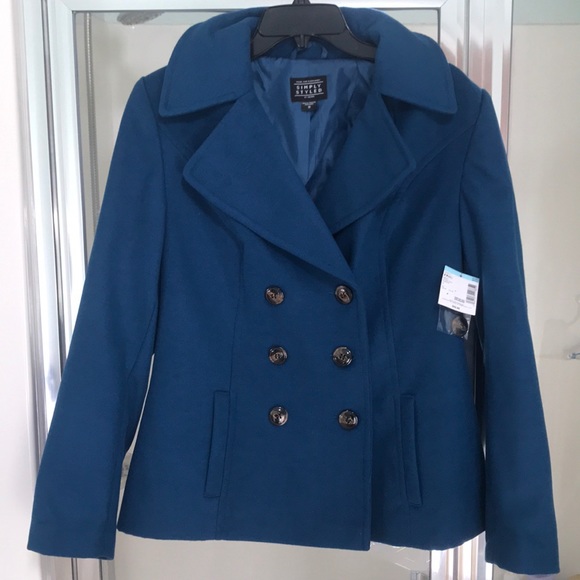 NWT Simply Styled by Sears Pea coat - Picture 1 of 5